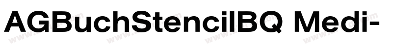 AGBuchStencilBQ Medi字体转换